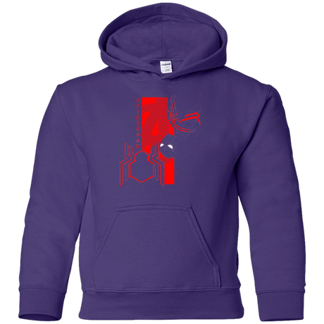 Sweatshirts Purple / YS Spiderman Profile Youth Hoodie