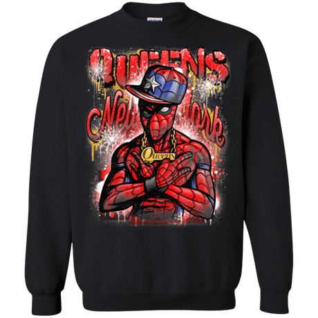 Sweatshirts Black / Small Spidey Queens Crewneck Sweatshirt