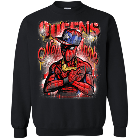 Sweatshirts Black / Small Spidey Queens Crewneck Sweatshirt