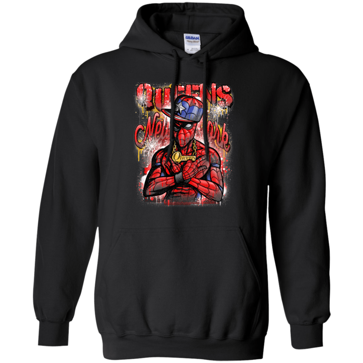 Sweatshirts Black / Small Spidey Queens Pullover Hoodie