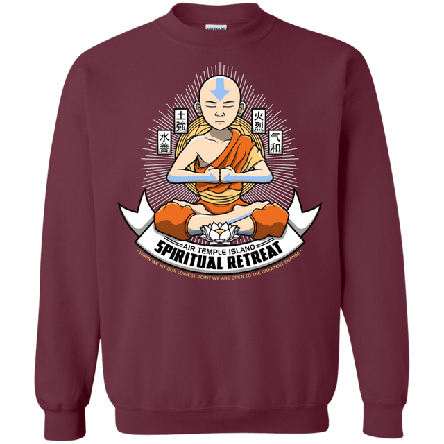 Sweatshirts Maroon / Small SPIRITUAL RETREATT Crewneck Sweatshirt