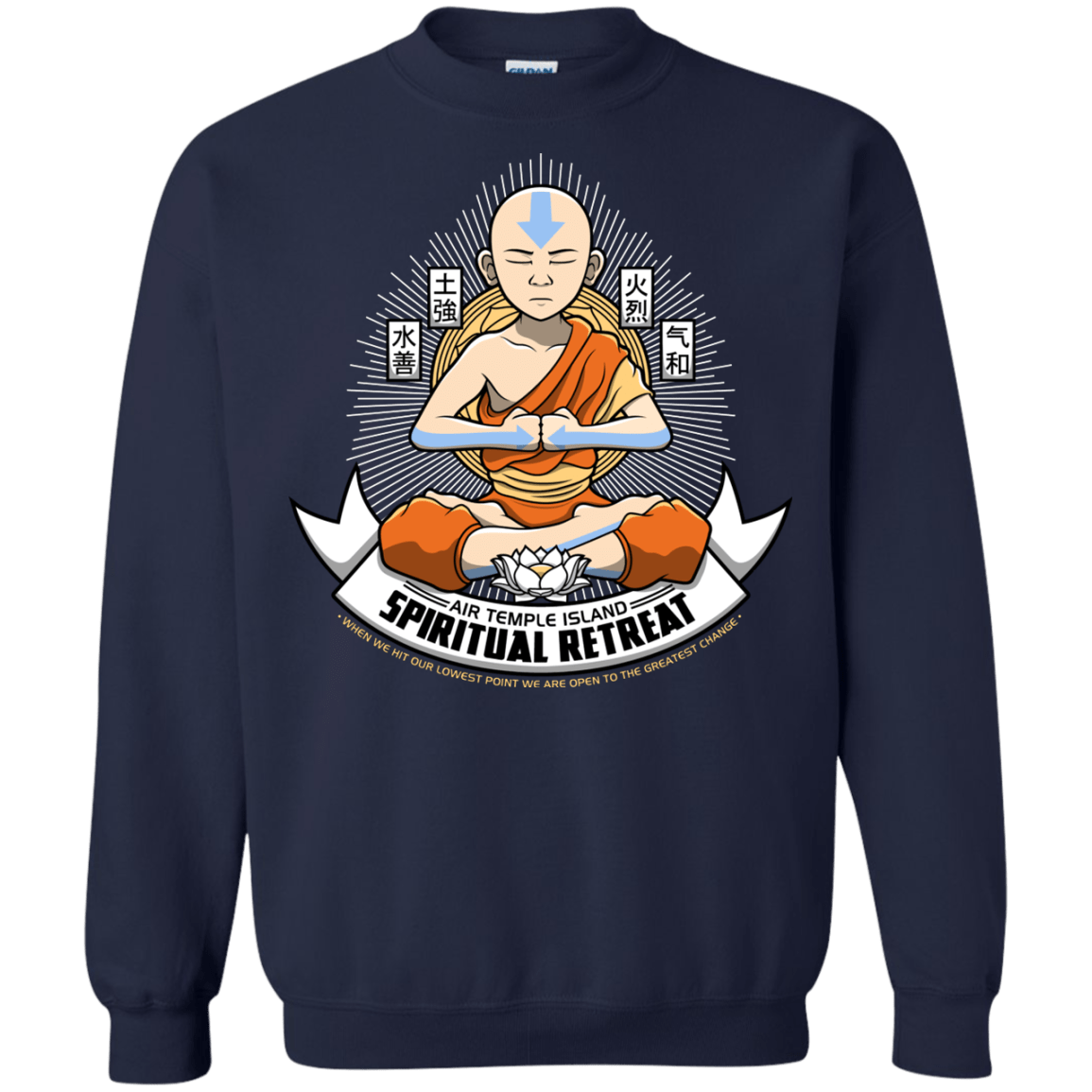 Sweatshirts Navy / Small SPIRITUAL RETREATT Crewneck Sweatshirt