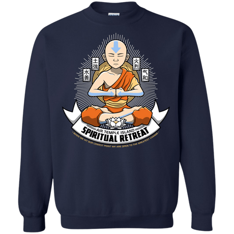 Sweatshirts Navy / Small SPIRITUAL RETREATT Crewneck Sweatshirt