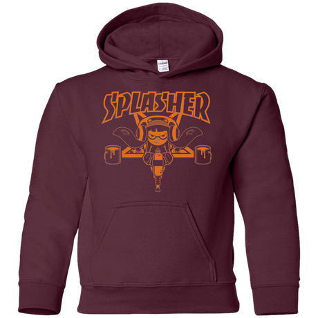 Sweatshirts Maroon / YS SPLASHER Youth Hoodie