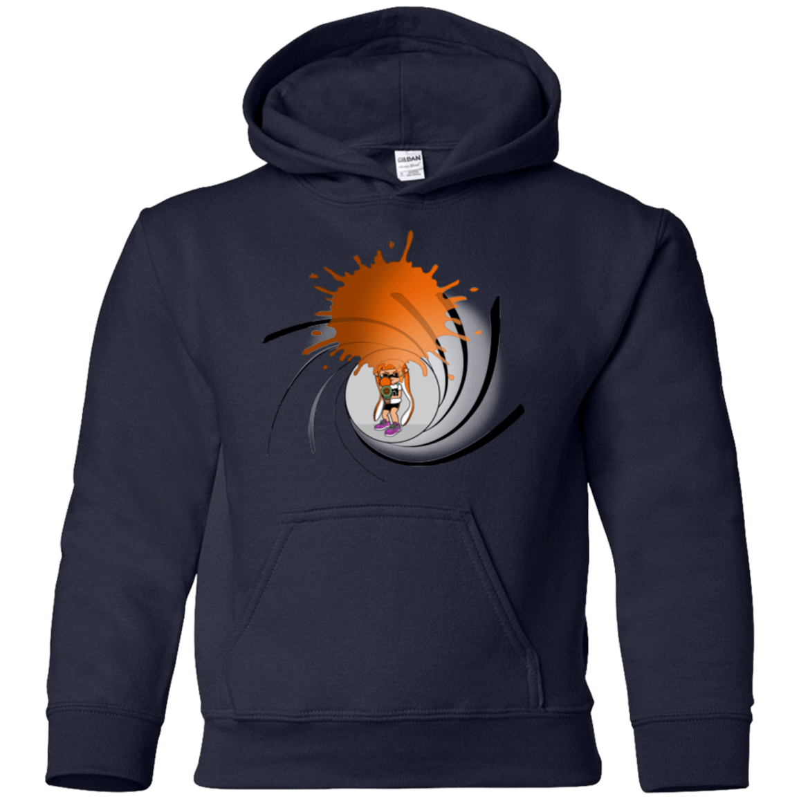 Sweatshirts Navy / YS Splat 007 Youth Hoodie