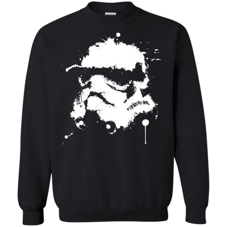 Sweatshirts Black / Small Splatted Helmet Crewneck Sweatshirt