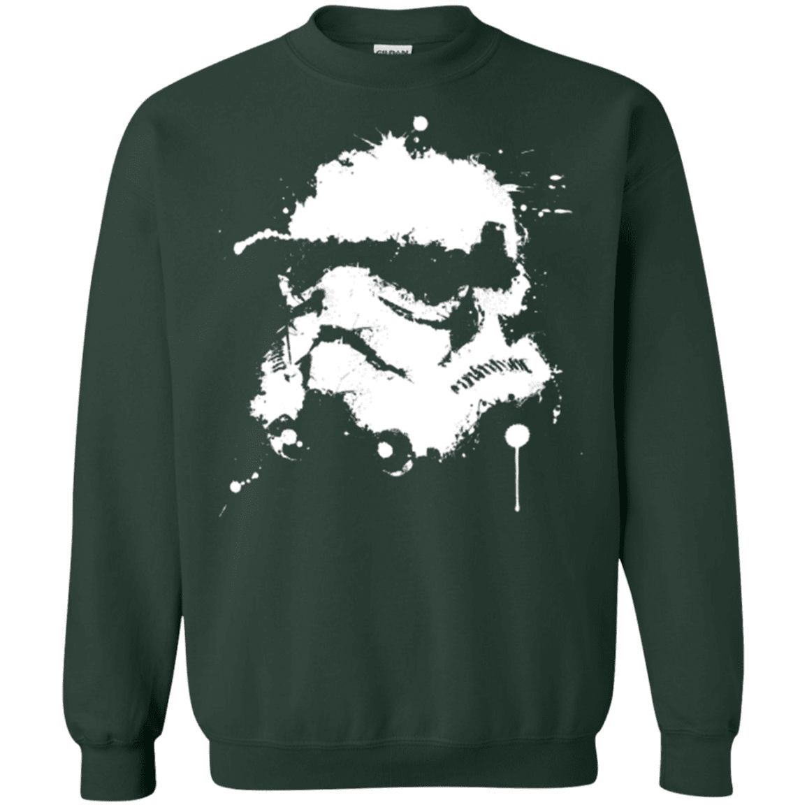 Sweatshirts Forest Green / Small Splatted Helmet Crewneck Sweatshirt