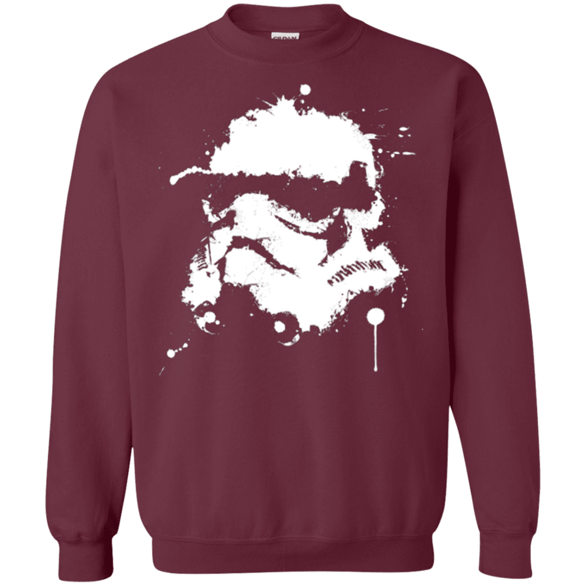 Sweatshirts Maroon / Small Splatted Helmet Crewneck Sweatshirt