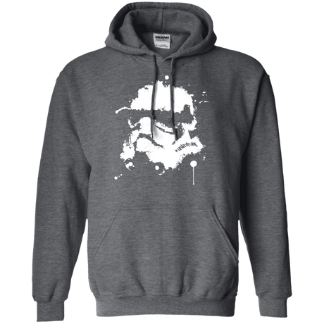 Sweatshirts Dark Heather / Small Splatted Helmet Pullover Hoodie