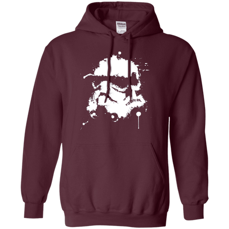 Sweatshirts Maroon / Small Splatted Helmet Pullover Hoodie