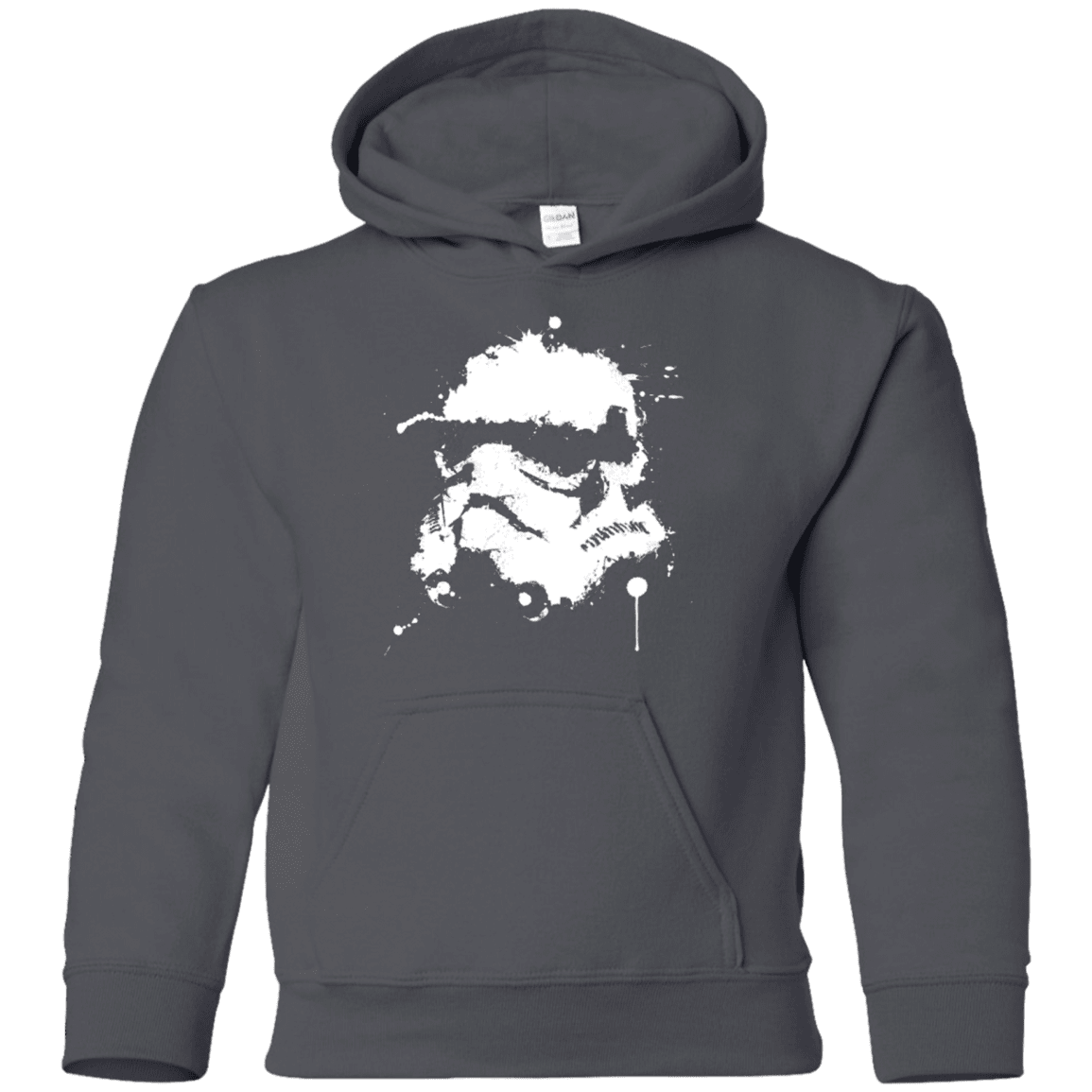 Sweatshirts Charcoal / YS Splatted Helmet Youth Hoodie