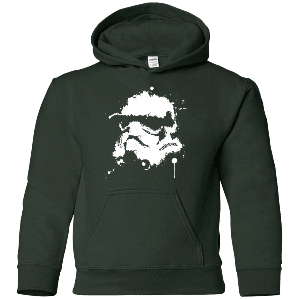 Sweatshirts Forest Green / YS Splatted Helmet Youth Hoodie