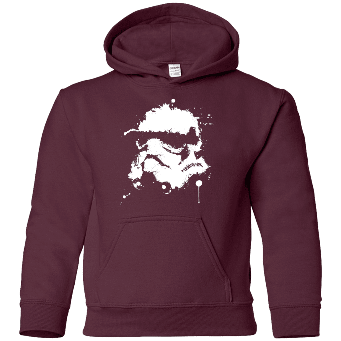 Sweatshirts Maroon / YS Splatted Helmet Youth Hoodie