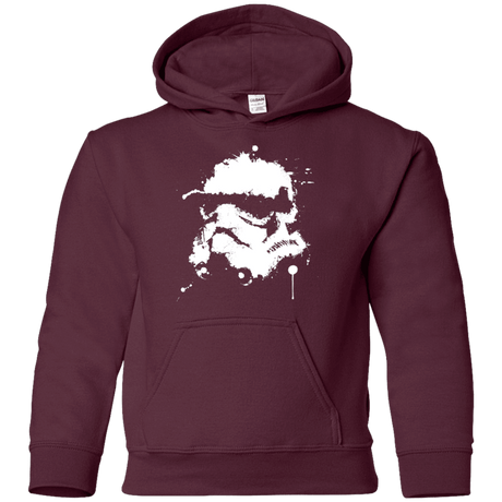 Sweatshirts Maroon / YS Splatted Helmet Youth Hoodie