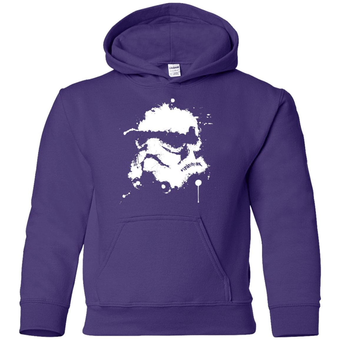Sweatshirts Purple / YS Splatted Helmet Youth Hoodie