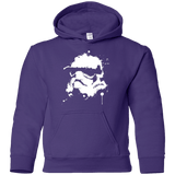 Sweatshirts Purple / YS Splatted Helmet Youth Hoodie