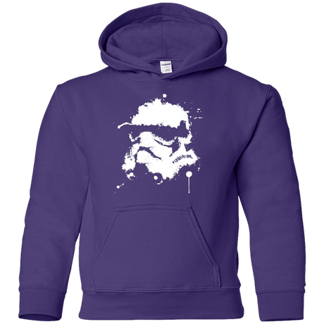 Sweatshirts Purple / YS Splatted Helmet Youth Hoodie