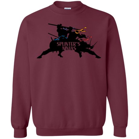 Sweatshirts Maroon / S Splinters Ninjas Crewneck Sweatshirt
