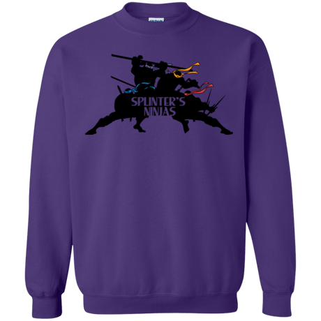 Sweatshirts Purple / S Splinters Ninjas Crewneck Sweatshirt