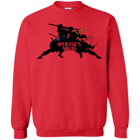 Sweatshirts Red / S Splinters Ninjas Crewneck Sweatshirt