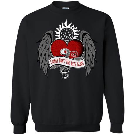 Sweatshirts Black / S SPN Tattoo Crewneck Sweatshirt