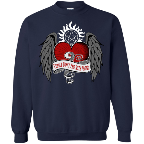 Sweatshirts Navy / S SPN Tattoo Crewneck Sweatshirt