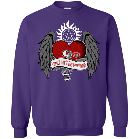 Sweatshirts Purple / S SPN Tattoo Crewneck Sweatshirt