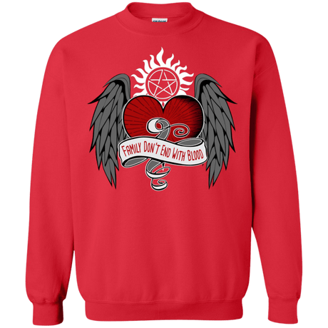 Sweatshirts Red / S SPN Tattoo Crewneck Sweatshirt