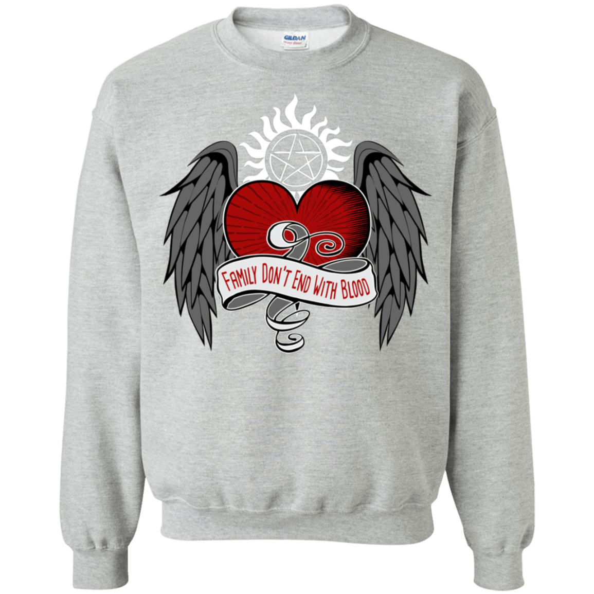 Sweatshirts Sport Grey / S SPN Tattoo Crewneck Sweatshirt