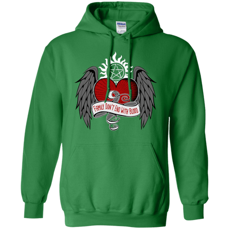 Sweatshirts Irish Green / S SPN Tattoo Pullover Hoodie
