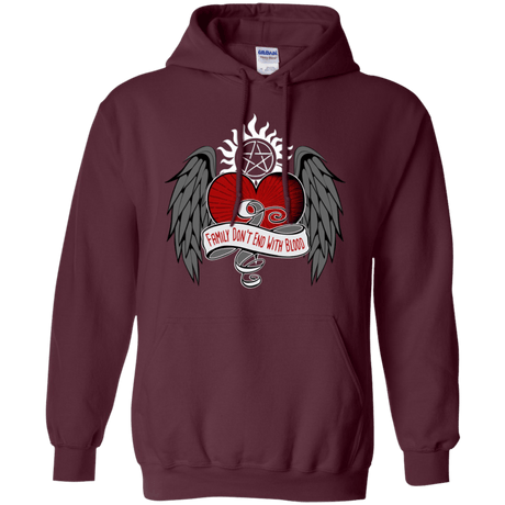 Sweatshirts Maroon / S SPN Tattoo Pullover Hoodie