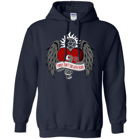 Sweatshirts Navy / S SPN Tattoo Pullover Hoodie