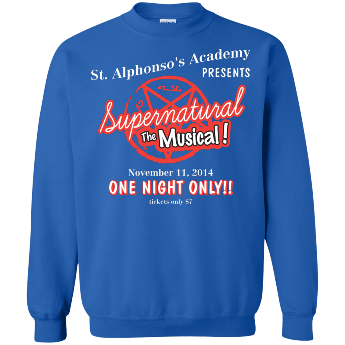 Sweatshirts Royal / S SPN The Musical Crewneck Sweatshirt