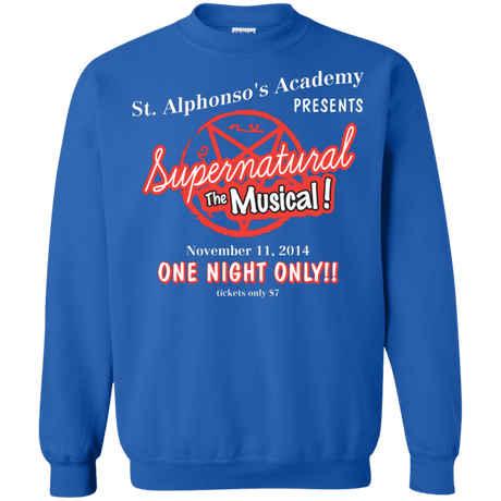 Sweatshirts Royal / S SPN The Musical Crewneck Sweatshirt