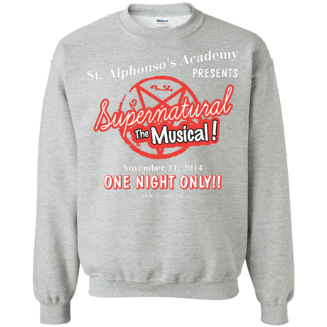 Sweatshirts Sport Grey / S SPN The Musical Crewneck Sweatshirt