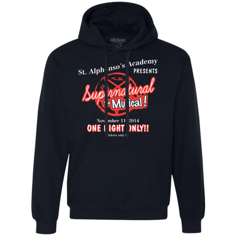 Sweatshirts Navy / S SPN The Musical Premium Fleece Hoodie