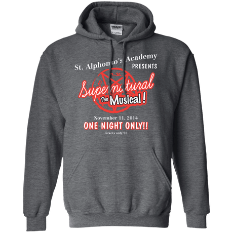 Sweatshirts Dark Heather / S SPN The Musical Pullover Hoodie