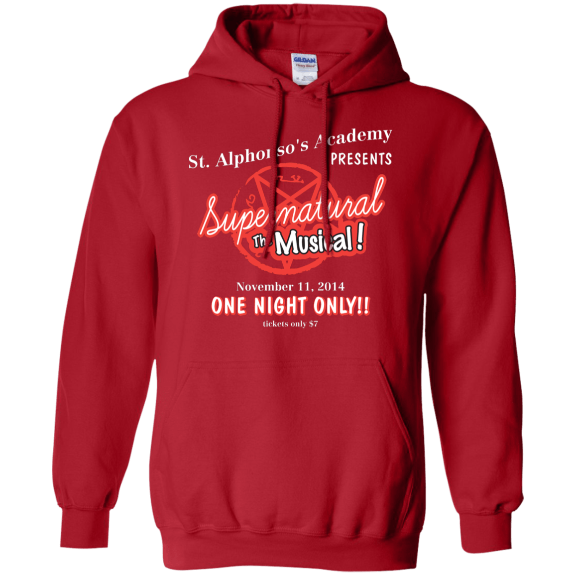 Sweatshirts Red / S SPN The Musical Pullover Hoodie