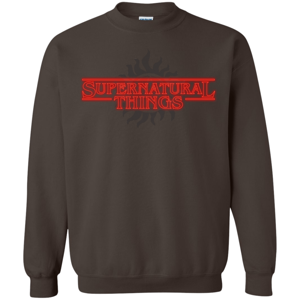 Sweatshirts Dark Chocolate / S SPN Things Crewneck Sweatshirt