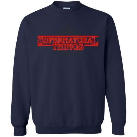 Sweatshirts Navy / S SPN Things Crewneck Sweatshirt