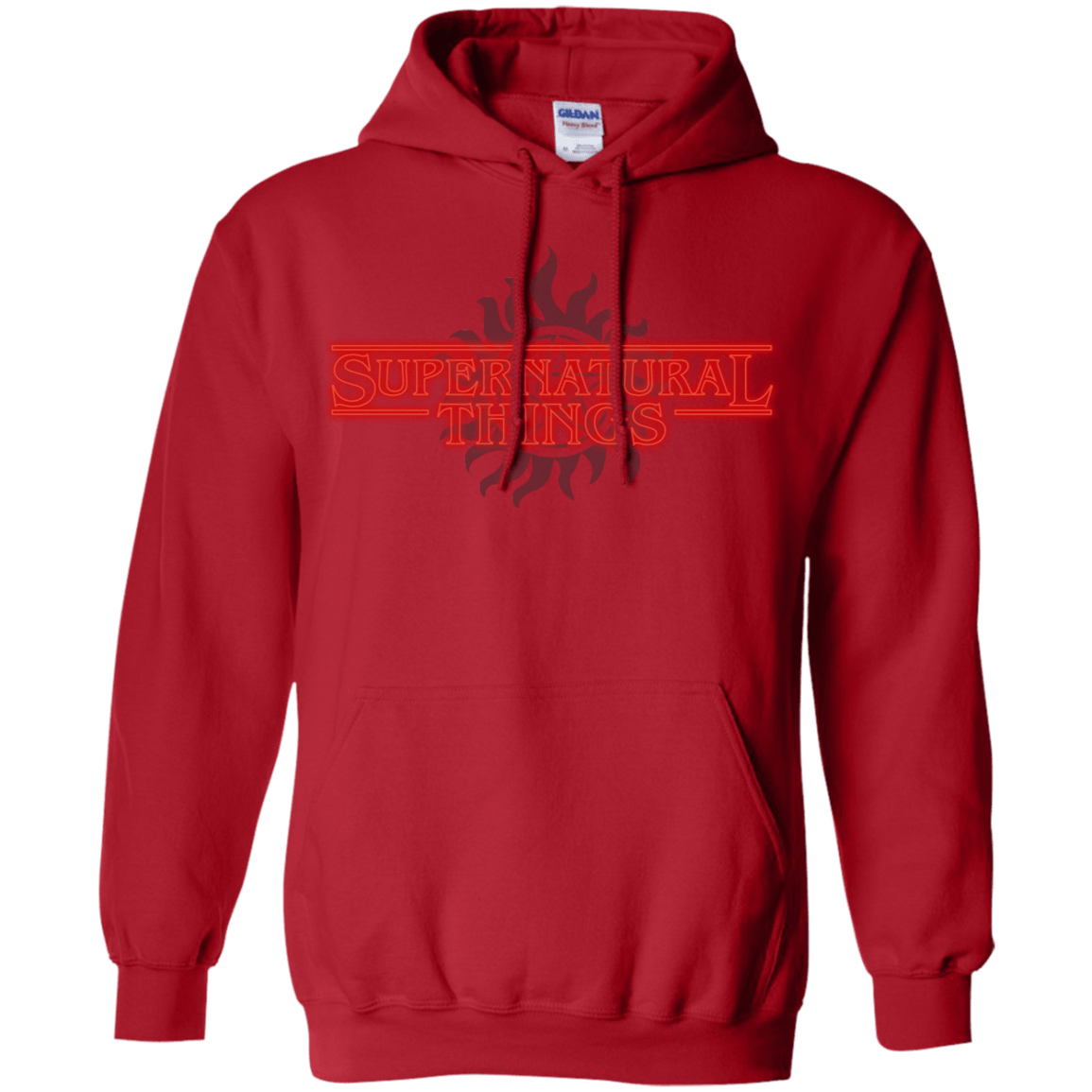 Sweatshirts Red / S SPN Things Pullover Hoodie