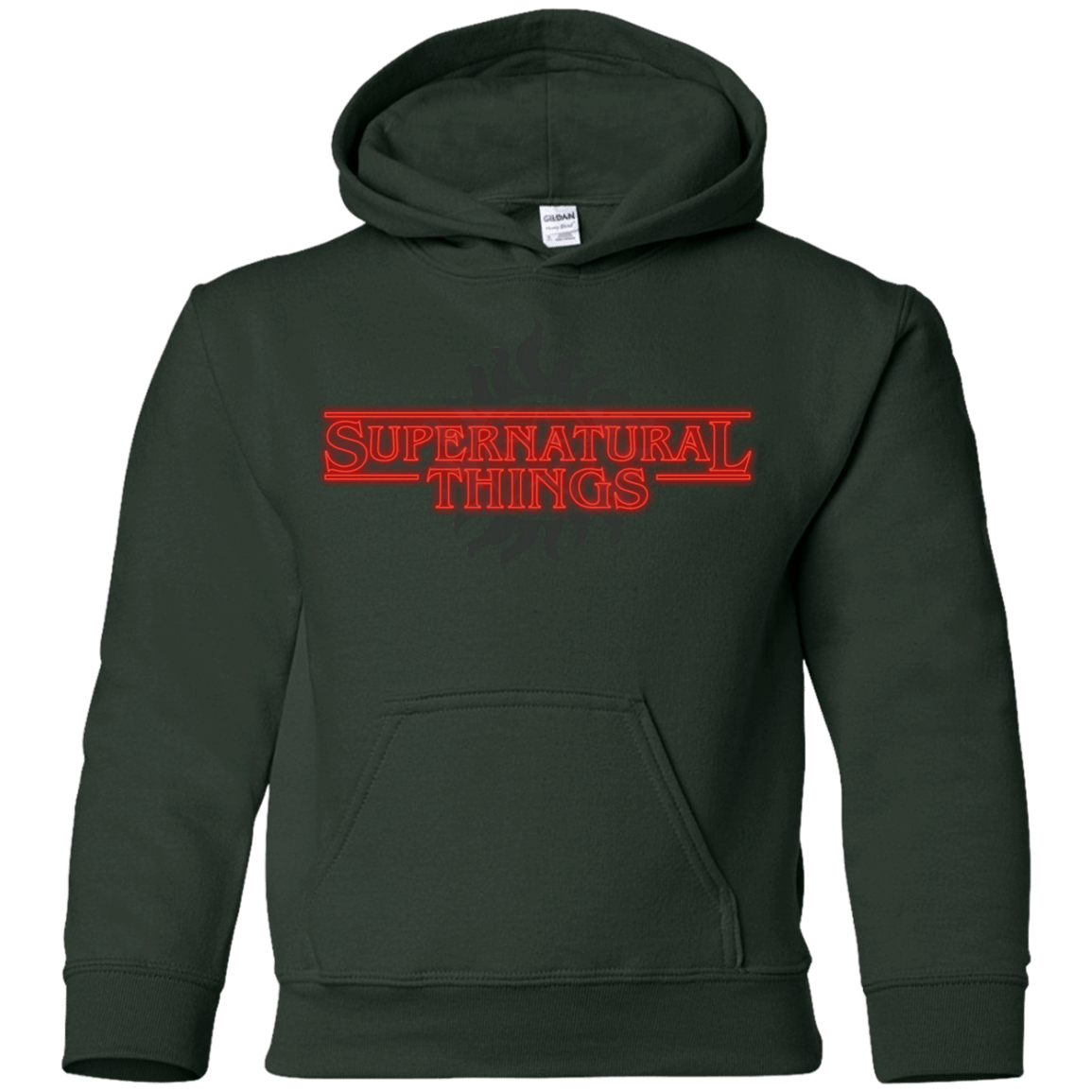 Sweatshirts Forest Green / YS SPN Things Youth Hoodie