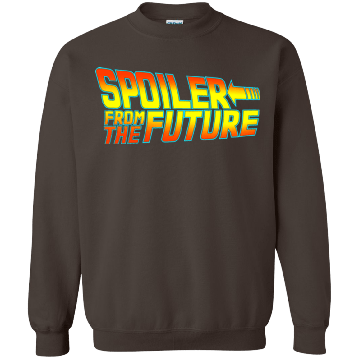 Sweatshirts Dark Chocolate / Small Spoiler from the future Crewneck Sweatshirt