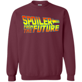 Sweatshirts Maroon / Small Spoiler from the future Crewneck Sweatshirt