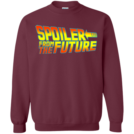 Sweatshirts Maroon / Small Spoiler from the future Crewneck Sweatshirt