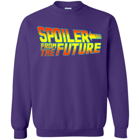 Sweatshirts Purple / Small Spoiler from the future Crewneck Sweatshirt