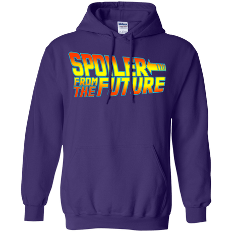 Sweatshirts Purple / Small Spoiler from the future Pullover Hoodie