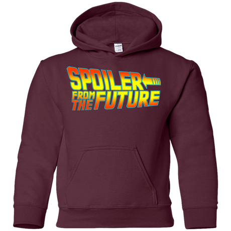 Sweatshirts Maroon / YS Spoiler from the future Youth Hoodie