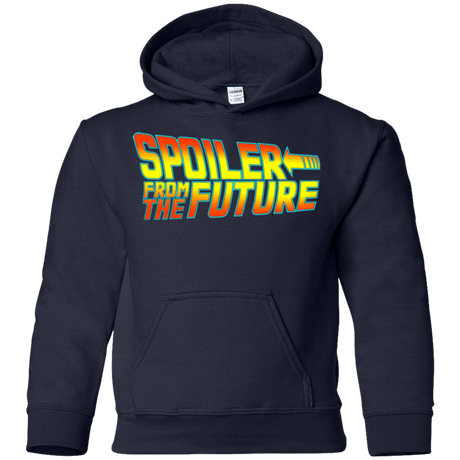 Sweatshirts Navy / YS Spoiler from the future Youth Hoodie