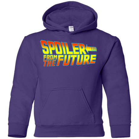 Sweatshirts Purple / YS Spoiler from the future Youth Hoodie